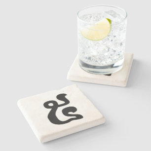 Cambodjaans nummer 5 / Vijf / ៥ (Pram) Khmer Scrip Stenen Onderzetter