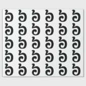 Cambodjaans nummer 6 / Six / ៦ (Pram Mucharj) Khme Cadeaupapier (Vlak)