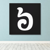 Cambodjaans nummer 6 / Six / ៦ (Pram Mucharj) Khme Canvas Afdruk (Insitu (Houten vloer))