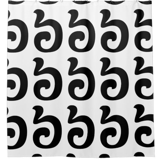 Cambodjaans nummer 6 / Six / ៦ (Pram Mucharj) Khme Douchegordijn (Voorkant)