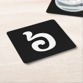 Cambodjaans nummer 6 / Six / ៦ (Pram Mucharj) Khme Kartonnen Onderzetters (Schuin)