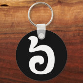 Cambodjaans nummer 6 / Six / ៦ (Pram Mucharj) Khme Sleutelhanger (Voorkant)