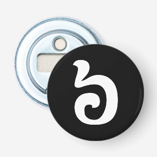 Cambodjaans nummer 6 / Zes / ៦ (Pram Muəj) Khmer Button Flesopener