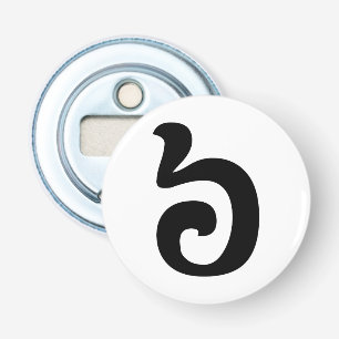 Cambodjaans Nummer 6 / Zes / ៦ (Pram Muəj) Khmer Button Flesopener