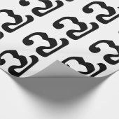 Cambodjaans nummer 7 / Seven / ៧ (Pram Pi) Khmer Cadeaupapier (Hoek)