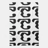 Cambodjaans nummer 7 / Seven / ៧ (Pram Pi) Khmer Theedoek (Verticaal)