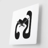 Cambodjaans nummer 7 / Seven / ៧ (Pram Pi) Khmer Vierkante Klok (Hoek)