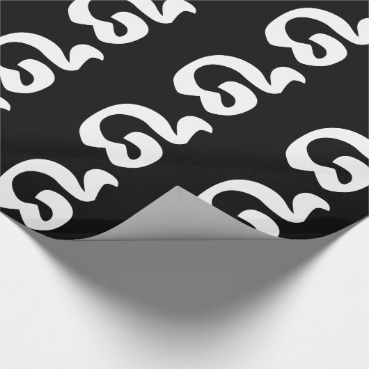 Cambodjaans nummer 8 / acht / ៨ (Pram Bei) Khmer Cadeaupapier (Hoek)