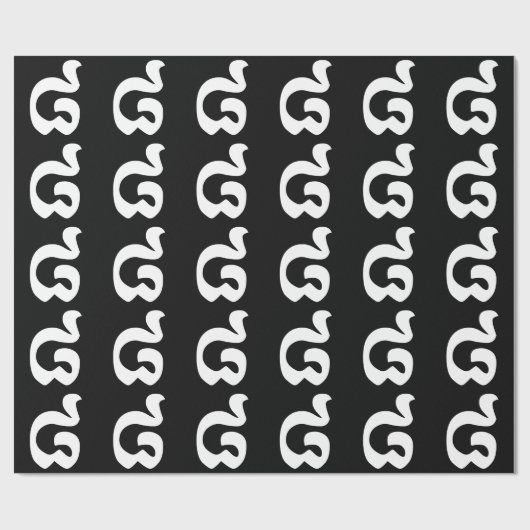 Cambodjaans nummer 8 / acht / ៨ (Pram Bei) Khmer Cadeaupapier (Vlak)