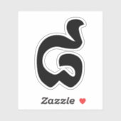 Cambodjaans nummer 8 / acht / ៨ (Pram Bei) Khmer Sticker (Vel)