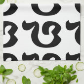 Cambodjaans nummer 8 / acht / ៨ (Pram Bei) Khmer Theedoek (Gevouwen)