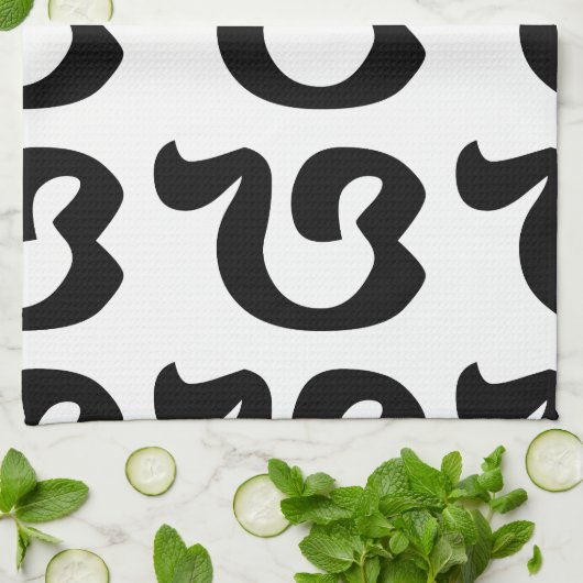 Cambodjaans nummer 8 / acht / ៨ (Pram Bei) Khmer Theedoek (Gevouwen)