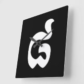 Cambodjaans nummer 8 / Acht / ៨ (Pram Bei) Khmer Vierkante Klok (Hoek)