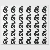 Cambodjaans nummer 9 / Nine / ៩ (Pram Buen) Khmer Cadeaupapier (Vlak)