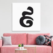 Cambodjaans nummer 9 / Nine / ៩ (Pram Buen) Khmer Canvas Afdruk (Insitu (Woonkamer))