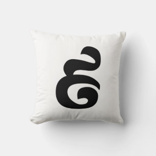 Cambodjaans nummer 9 / Nine / ៩ (Pram Buen) Khmer Kussen