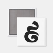 Cambodjaans nummer 9 / Nine / ៩ (Pram Buen) Khmer Magneet (Voorkant / Achterkant)