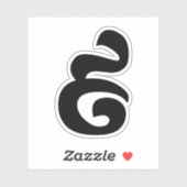 Cambodjaans nummer 9 / Nine / ៩ (Pram Buen) Khmer Sticker (Vel)