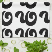 Cambodjaans nummer 9 / Nine / ៩ (Pram Buen) Khmer Theedoek (Gevouwen)