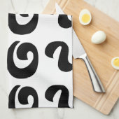 Cambodjaans nummer 9 / Nine / ៩ (Pram Buen) Khmer Theedoek (Quarter Fold)