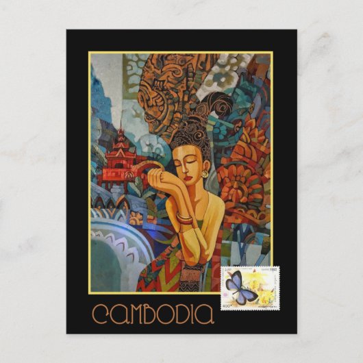  Cambodjaans reizen Briefkaart (Voorkant)
