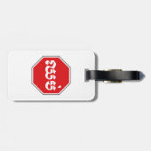 Cambodjaans STOP-teken ⚠ CHHOP Khmer Bagagelabel (Achterkant horizontaal)