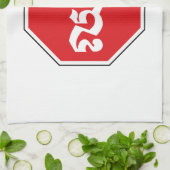 Cambodjaans STOP-teken ⚠ CHHOP Khmer Theedoek (Gevouwen)