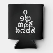 Cambodjaanse cijfers - 0 12 345 6789 Khmer Blikjeskoeler (Voorkant)