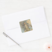 Cambodjaanse danser vierkante sticker (Envelop)