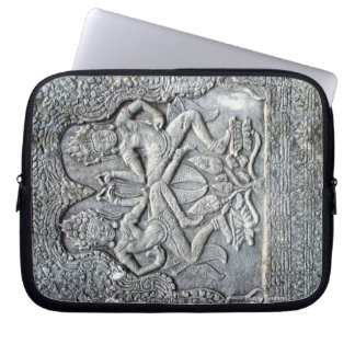 Cambodjaanse dansers die elektronica hoesjes laptop sleeve