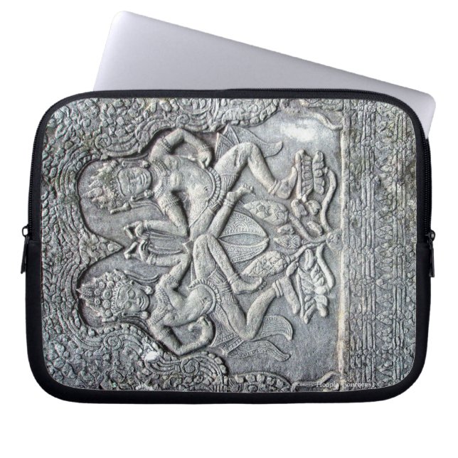 Cambodjaanse dansers die elektronica hoesjes laptop sleeve (Voorkant)