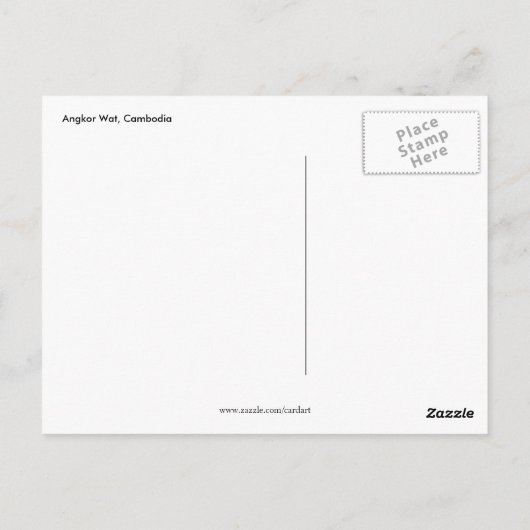 cambodjaanse groeten briefkaart (Achterkant)