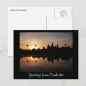 cambodjaanse groeten briefkaart (Voorkant / Achterkant)