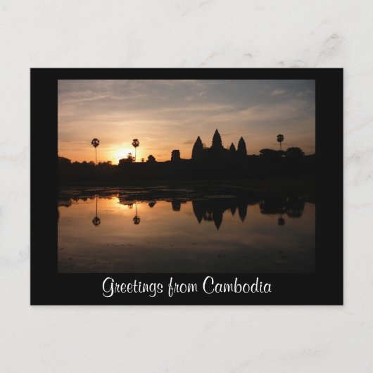 cambodjaanse groeten briefkaart (Voorkant)