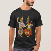 Cambodjaanse Khmer traditionele dans Apsara Cambod T-shirt (Voorkant)