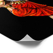 Cambodjaanse Khmer traditionele dans meisje Apsara Poster (Hoek)