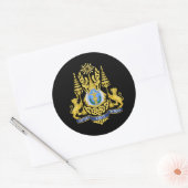 Cambodjaanse Koninklijke Wapens, Cambodja Ronde Sticker (Envelop)