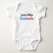 Cambodjaanse little miss baby body romper (Voorkant)