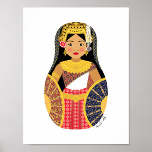 Cambodjaanse Matryoshka Poster