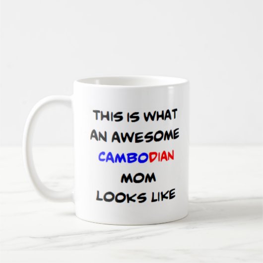 cambodjaanse moeder , geweldige koffiemok (Links)