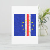 Cambodjaanse olieverschilderingstekening bedankkaart (Staand voorkant)