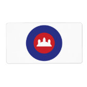 Cambodjaanse Rondel Etiket (Voorkant)