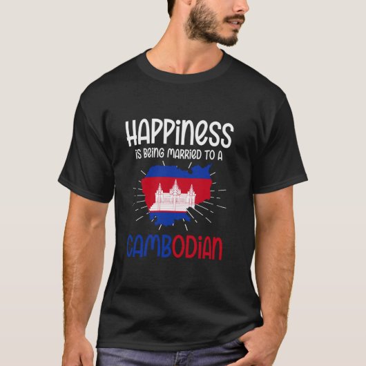 Cambodjaanse vlag 4 t-shirt (Voorkant)