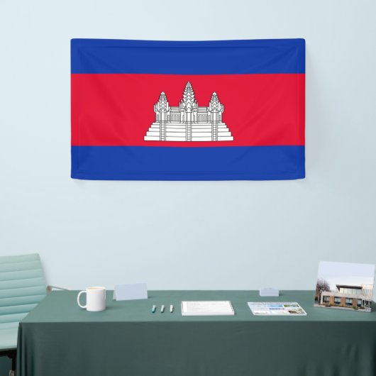 Cambodjaanse vlag Banner (Beurs)