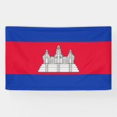 Cambodjaanse vlag Banner (Horizontaal)