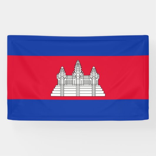 Cambodjaanse vlag Banner (Horizontaal)