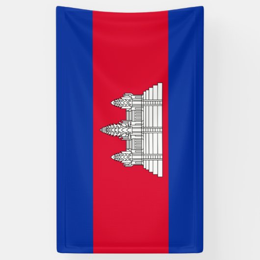 Cambodjaanse vlag Banner (Verticaal)