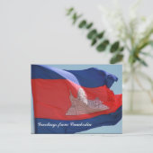cambodjaanse vlag briefkaart (Staand voorkant)