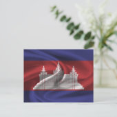 Cambodjaanse vlag briefkaart (Staand voorkant)