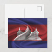 Cambodjaanse vlag briefkaart (Voorkant / Achterkant)